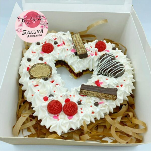 Postre Corazón de galleta san valentin - Imagen 3