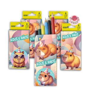 Capibara Lapices De Colores