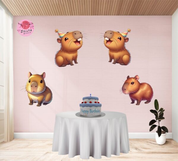 Capibara Apliques x4