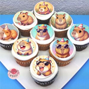 Cupcake con lamina Capibara