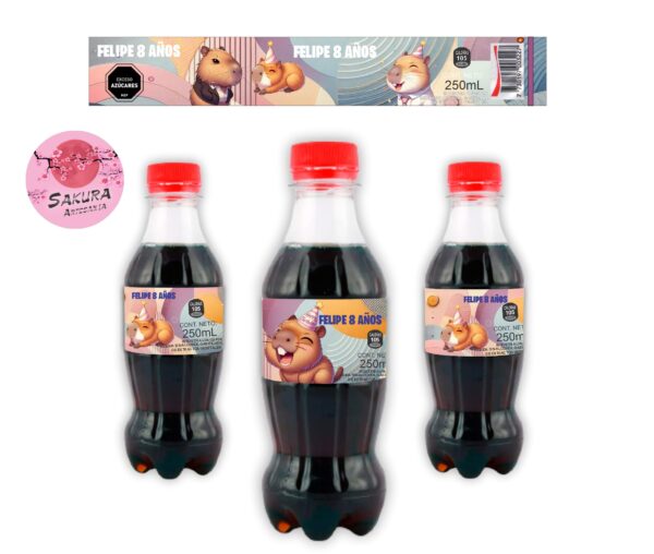Caoibara Etiquetas x12 para refrescos 250cc