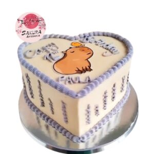 Torta Capibara Corazon