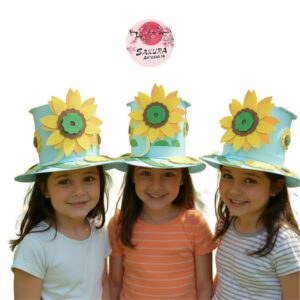 Galera Girasoles celeste Primavera