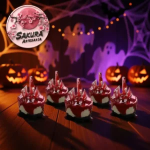 Mini Cheesecake Halloween con cristales