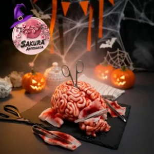 Postre cerebro Halloween
