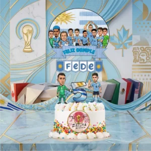 Uruguay mundial cake Toppers