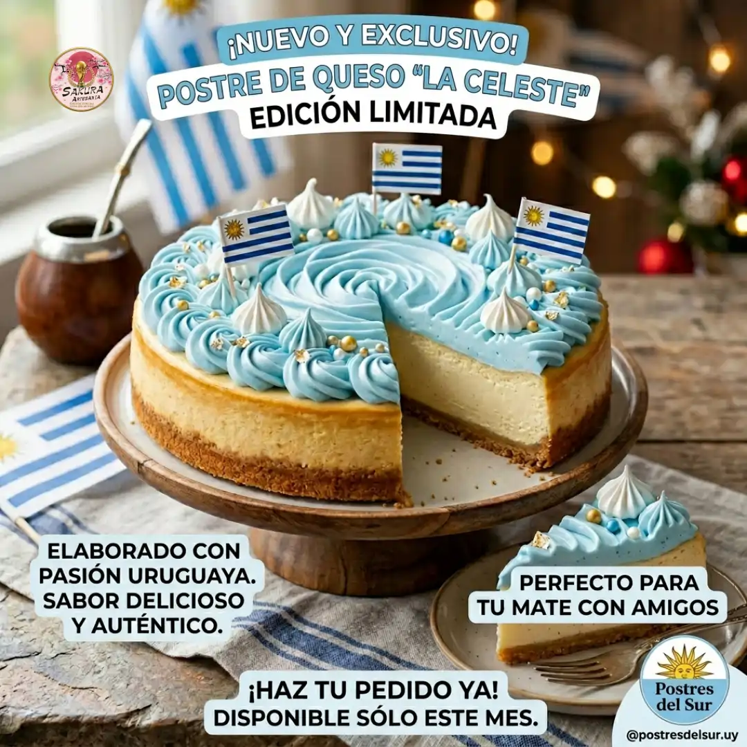 Postre cheesecake edicion celeste - Imagen 2