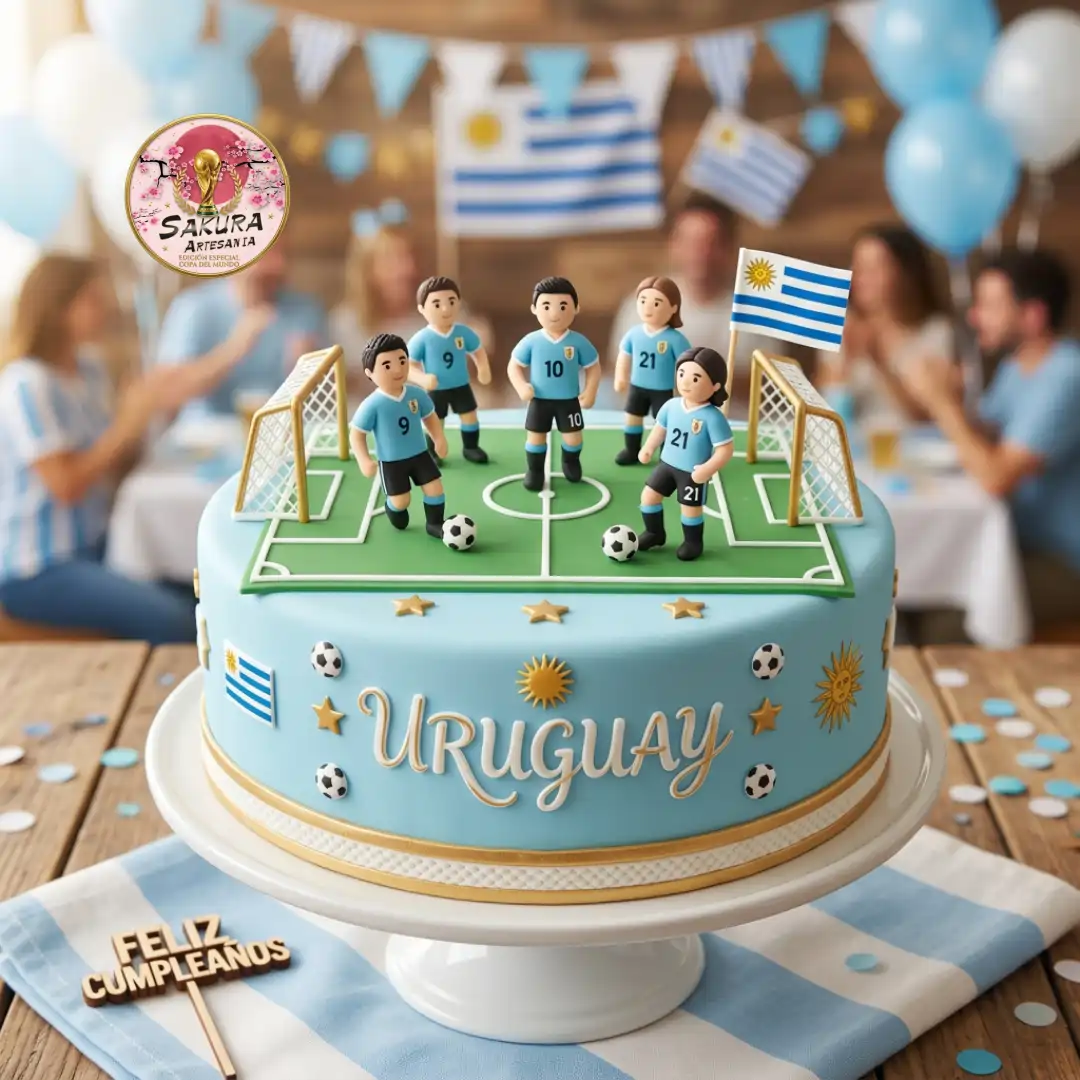 Torta Uruguay campo de juego