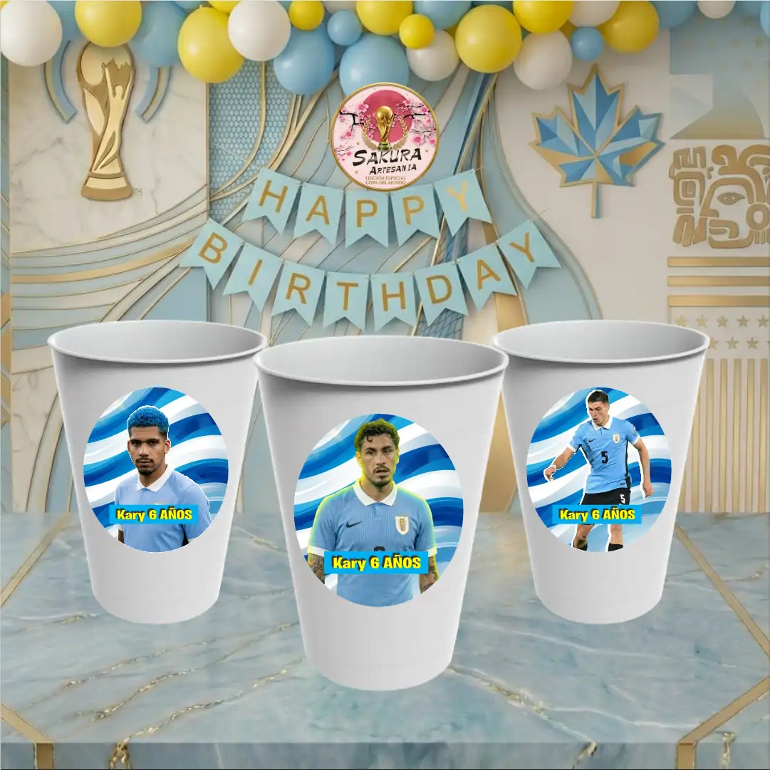 Vasos uruguay pack x10 - Imagen 3