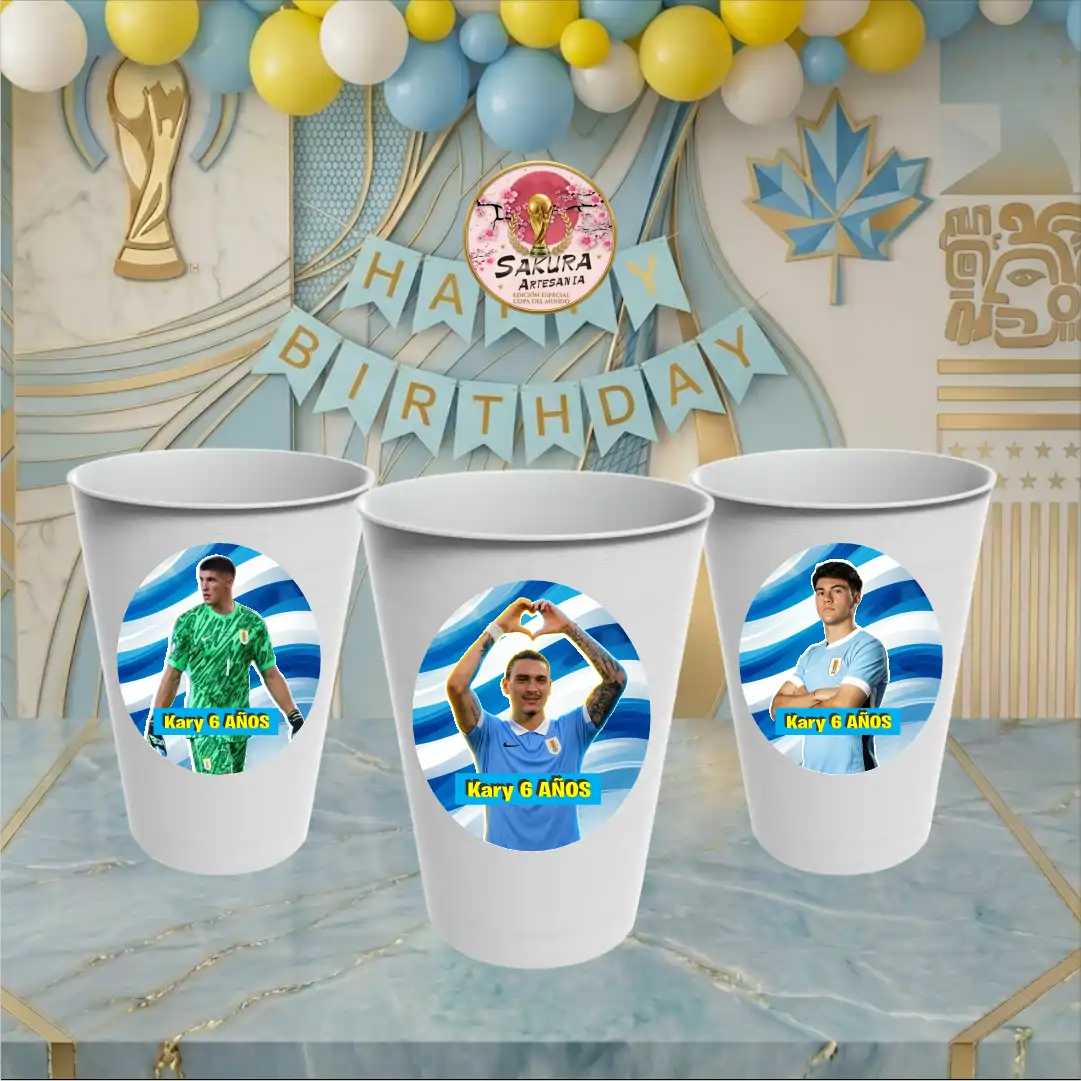Vasos uruguay pack x10 - Imagen 2