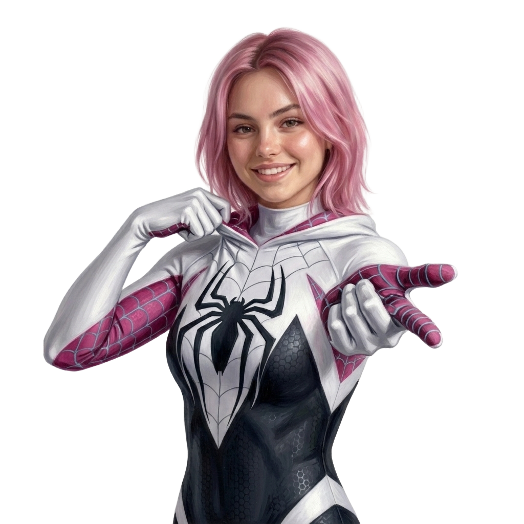 Modelo temática Spider-Man Sakura Artesanía