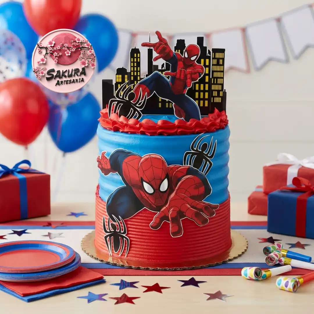 Torta Spider-Man long cake - Imagen 2