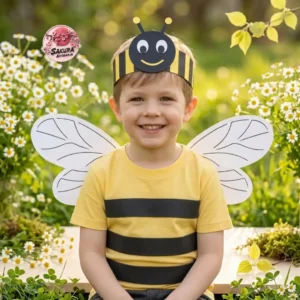 Abeja kit primavera Gorro+alas+tiras